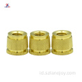 Brass Knurled Insert Nut Pin / mur insert berulir kuningan